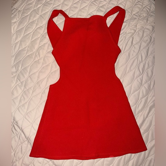 Zara Red Sleeveless backless Mini Dress - Picture 4 of 9